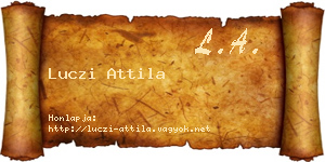 Luczi Attila névjegykártya