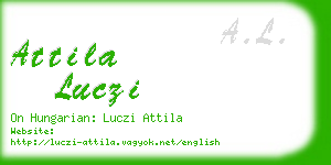 attila luczi business card